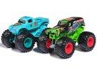 COFFRET 2 MONSTER JAM 1/64 SERIE 31 : GRAVE DIGGER VS WHIPLASH - VEHICULE MINIATURE METAL - SPIN MASTER