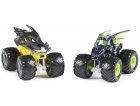 COFFRET 2 MONSTER JAM : BAKUGAN DRAGONOID ET BATMAN - VEHICULE MINIATURE METAL NOIR - SPIN MASTER