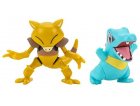 COFFRET 2 POKEMON BATTLE FIGURE ABRA + KAIMINUS - POKEMON - FIGURINE ACTION - BANDAI