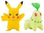 COFFRET 2 POKEMON BATTLE FIGURE PIKACHU + GERMIGNON - POKEMON - FIGURINE ACTION - BANDAI