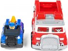 COFFRET 2 VEHICULES METAL PAT PATROUILLE CAMION POMPIER MARCUS + CAMION POLICE CHASE - CHIEN - PAW PATROL - SPIN MASTER - 20124311