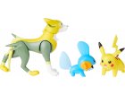 COFFRET 3 POKEMON BATTLE FIGURE PIKACHU - GOBOU - FULGUDOG POKEMON - FIGURINE ACTION - BANDAI