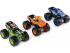 COFFRET 3 VEHICULES MONSTER JAM : BLUE THUNDER - EL TORO LOCO - GRAVE DIGGER - VOITURE COLLECTION SHAKER - SPIN MASTER