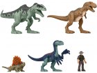 COFFRET 4 DINOSAURES COMBAT ULTIME + 1 FIGURINE - DINO - JURASSIC WORLD - MATTEL GWP74