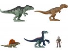 COFFRET 4 DINOSAURES COMBAT ULTIME + 1 FIGURINE - DINO - JURASSIC WORLD - MATTEL GWP74