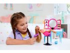 COFFRET BARBIE SALON DE COIFFURE ET POUPEE MANNEQUIN + 16 ACCESSOIRES - MATTEL - HKV00