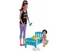 COFFRET BARBIE SKIPPER BABYSITTER AVEC LIT - MATTEL - GHV88 - POUPEES ET ACCESSOIRES