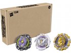 COFFRET DE 3 TOUPIES BEYBLADE BURST QUADRIVE QUANTUM PULSE - STONE NEMESIS N7 - DESTRUCTION BELFYRE B7 ET GILDED BALDEROV B7