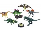 COFFRET DE 6 DINOSAURES + 2 ACCESSOIRES - FIGURINE - ANIMAUX PREHISTORIQUE - DINO