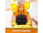 COFFRET DE LUWE PAT PATROUILLE RUBEN & CIE : GRAND CAMION TRACTOPELLE 38 CM SON ET LUMIERE + RUBEN - VEHICULE DE LUXE - FIGURINE CHIEN - PAW PATROL