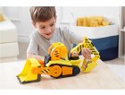 COFFRET DE LUWE PAT PATROUILLE RUBEN & CIE : GRAND CAMION TRACTOPELLE 38 CM SON ET LUMIERE + RUBEN - VEHICULE DE LUXE - FIGURINE CHIEN - PAW PATROL