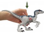 COFFRET DINOSAURE EXTREME DAMAGE VELOCIRAPTOR - DINO ARTICULE 19 CM - JURASSIC WORLD - MATTEL