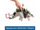 COFFRET DINOSAURE : STEGOSAURUS - ARTICULE - DINO TRACKERS - JURASSIC WORLD - MATTEL HLP24