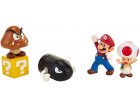 COFFRET SUPER MARIO 4 FIGURINES ET 1 ACCESSOIRE : PLAINE DU GRAND CHENE - FIGURINE NINTENDO - JAKKS