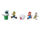 COFFRET SUPER MARIO 5 FIGURINES : PLANTE PIRANH'OS LUIGI BOO MARIO SKELEREX - FIGURINE NINTENDO - JAKKS