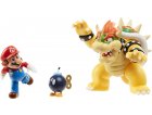 COFFRET SUPER MARIO BATAILLE DE LA LAVE DE BOWSER - 3 FIGURINES BOWSER BOMB ET MARIO - FIGURINE NINTENDO - JAKKS