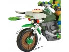 COFFRET TORTUES NINJA MOTO DE COMBAT + FIGURINE LEONARDO 12 CM + 4 ACCESSOIRES -  TMNT - TURTLES MUTANT MAYHEM - GIOCHI PREZIOSI