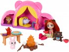 ENCHANTIMALS LE CAMPING : POUPEE OURS BILOXI ET TRAIL - 12 PIECES - MATTEL - HTW71