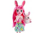 ENCHANTIMALS POUPEE BREE BUNNY ET TWIST LE LAPIN - FIGURINE 15 CM - ANIMAL - MATTEL FXM73