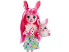 ENCHANTIMALS POUPEE BREE BUNNY ET TWIST LE LAPIN - FIGURINE 15 CM - ANIMAL - MATTEL FXM73