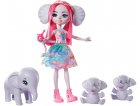 ENCHANTIMALS POUPEE ESMERALDA L'ELEPHANT MAMMOTH PRUNIE GRACEFUL - FIGURINE 15 CM - ANIMAL ZOO ELEPHANT - MATTEL GTM30