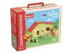 FERME COMTE AVEC TRACTEUR ET ANIMAUX EN BOIS 140 PIECES - JEUJURA - 8053 - JEU CONSTRUCTION BOIS