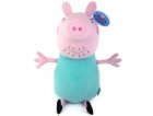 GRANDE PELUCHE PEPPA PIG : PAPA PIG 50 CM - PELUCHE LICENCE PEPPA LE COCHON