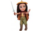 GRANDE POUPEE DELUXE : RAYA GUERRIERE 38 CM + CHAPEAU ET EPPEE - RAYA ET LE DERNIER DRAGON - DISNEY PRINCESSE