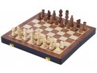 JEU D'ECHECS PLIABLE EN BOIS DE LUXE 30 CM - PLATEAU FORMAT VOYAGE - LONGFIELD