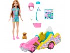 KART DE COURSE DE BARBIE + STACIE + 2 ACCESSOIRES - 1 POUPEE - VOITURE - MATTEL - HRM08 - VEHICULE