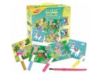 KIT TABLEAUX DE SABLE COLORE ANIMAUX - JOUSTRA - J41716 - LOISIR CREATIF