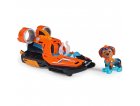 LA SUPER PAT PATROUILLE LE FILM : ZUMA ET HOVERCRAFT SON ET LUMIERE - FIGURINE CHIEN - VEHICULE DE LUXE - PAW PATROL THE MIGHTY MOVIE