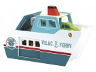 LE FERRY VILACITY EN BOIS + 3 VEHICULES - VILAC - 2368 - UNIVERS MINIATURE