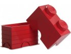 LEGO BOITE DE RANGEMENT 2 PLOTS ROUGE - BRIQUE DE RANGEMENT LEGO