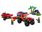 LEGO CITY 60412 LE CAMION DE POMPIERS 4X4 ET LE CANOT DE SAUVETAGE