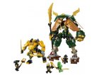 LEGO NINJAGO 71794 L'EQUIPE DE ROBOTS DES NINJAS LLOYD ET ARIN