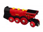 LOCOMOTIVE ROUGE PUISSANTE A PILES - BRIO - 33592 - CIRCUIT DE TRAIN