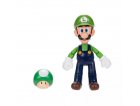 LUIGI AVEC CHAMPIGNON VERT 1UP : FIGURINE SUPER MARIO 11 CM - FIGURINE NINTENDO ARTICULE - JAKKS