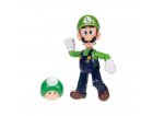 LUIGI AVEC CHAMPIGNON VERT 1UP : FIGURINE SUPER MARIO 11 CM - FIGURINE NINTENDO ARTICULE - JAKKS