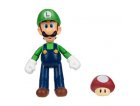 LUIGI AVEC SUPER CHAMPIGNON : FIGURINE SUPER MARIO 11 CM - FIGURINE NINTENDO ARTICULE - JAKKS