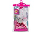 MATTEL - HBV64 - HABIT BARBIE - ACCESSOIRE POUPEE - TENUE CUISINIERE : TABLIER AVEC PANTALON + CASSEROLE - VETEMENT POUPEE