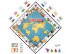 MONOPOLY VOYAGE AUTOUR DU MONDE - HASBRO - F4007 - JEU DE SOCIETE CLASSIQUE, ARGENT