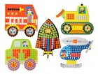 MOSAIQUES AUTOCOLLANTES VEHICULES 5 TABLEAUX - ALEX - KIT CREATIF GARCON