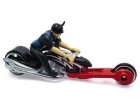 MOTORCYCLE HAMMER SLED - HOT WHEELS - MOTO NOIR - MINIATURE AVEC FIGURINE - MATTEL - X2076