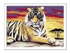 NUMERO D'ART REPOS DU TIGRE MAJESTUEUX - RAVENSBURGER - 28553 - PEINTURE