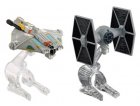 PACK DE 2 VAISSEAUX STAR WARS TIE FIGHTER ET GHOST 6.5CM - HOT WHEELS - MATTEL - DLP58