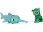 PAT PATROUILLE AQUA PUPS ROCKY ET SON POISSON SCIE - FIGURINE CHIEN - PAW PATROL - SPIN MASTER - 20139322