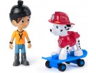 PAT PATROUILLE DANNY ET SON SKATE ET CHIEN MARCUS - 2 FIGURINES - PAW PATROL - SPIN MASTER 20148184