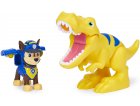 PAT PATROUILLE DINO RESCUE CHASE ET SON TYRANNOSAURUS + DINOSAURE MYSTERE - FIGURINE CHIEN - PAW PATROL - SPIN MASTER - 20126399