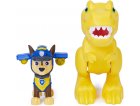 PAT PATROUILLE DINO RESCUE CHASE ET SON TYRANNOSAURUS + DINOSAURE MYSTERE - FIGURINE CHIEN - PAW PATROL - SPIN MASTER - 20126399
